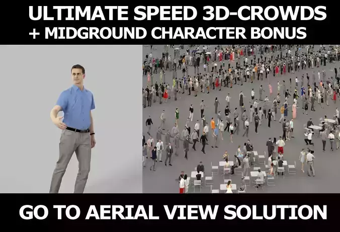 3d crowds and midground Romance in shirt walking Casual Man 3D Model Collection 3d crowds and midground Romance in shirt walking Casual Man 3D Model Collection