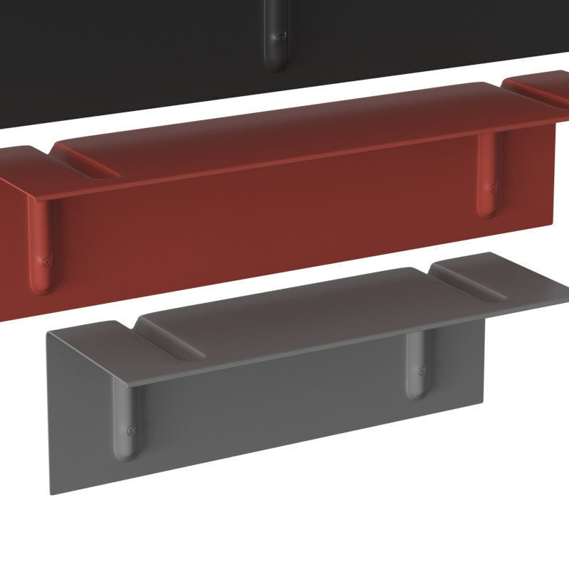 Brackets Incl Shelf 3D model_3
