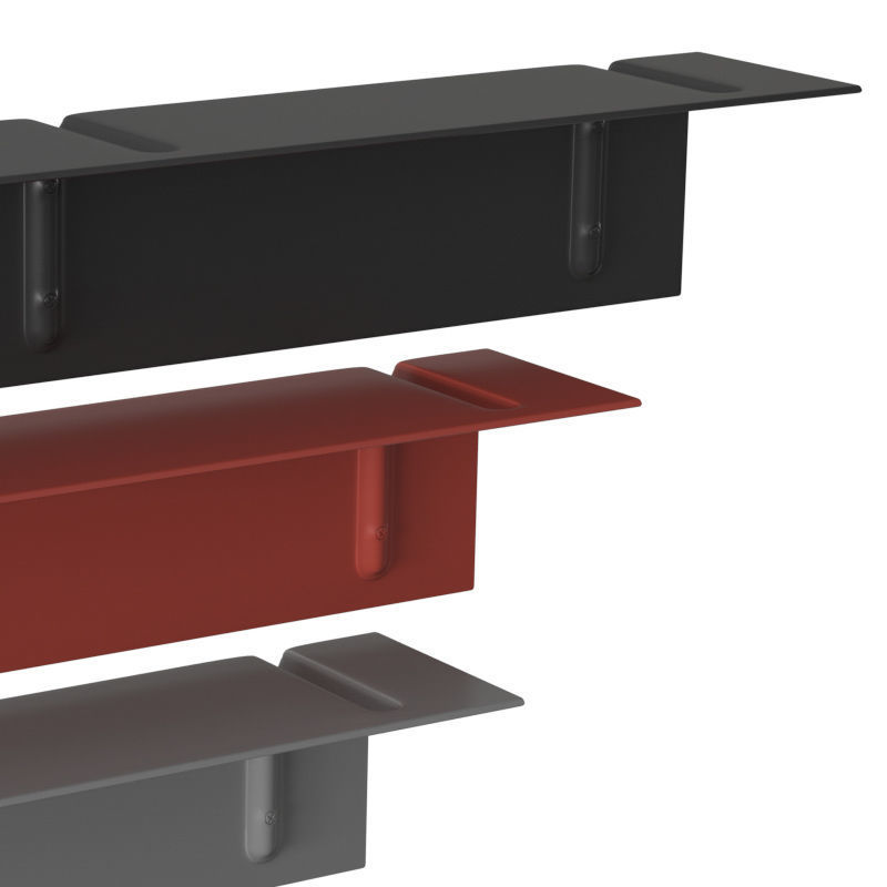 Brackets Incl Shelf 3D model_2
