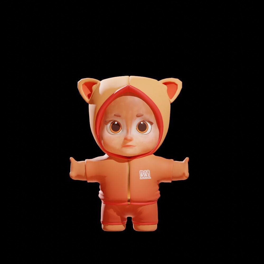 Shampaloki reloaded 3D character game ready  Low-poly 3D model_2