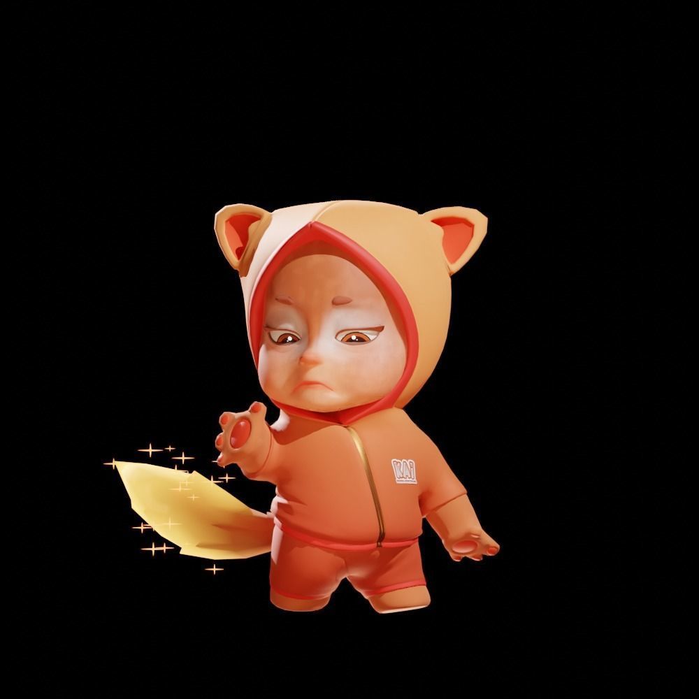 Shampaloki reloaded 3D character game ready  Low-poly 3D model_5