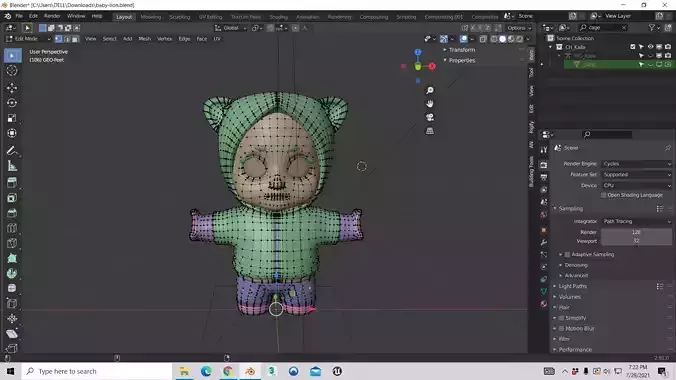 Shampaloki reloaded 3D character game ready 