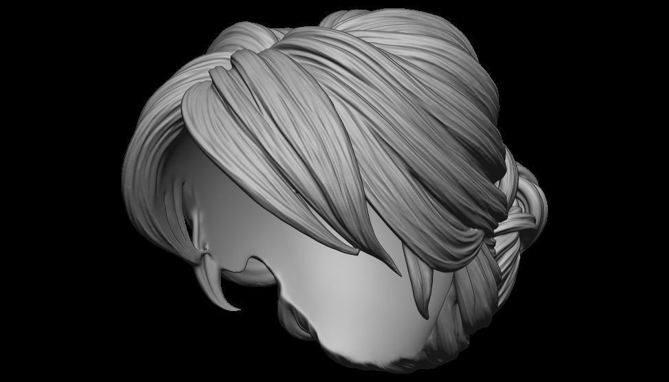 hair 13 3D print model_5