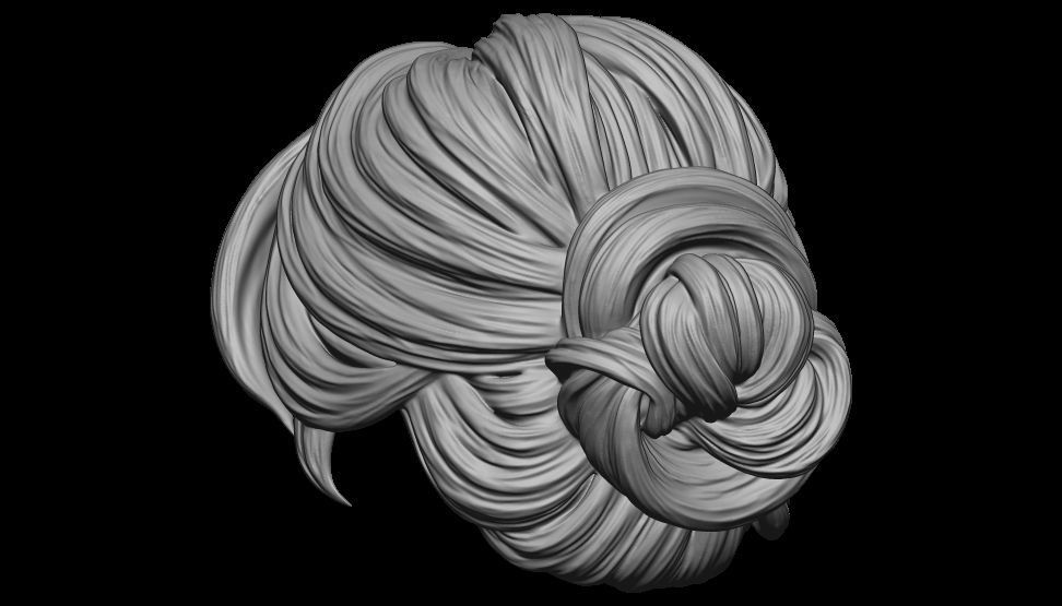 hair 13 3D print model_8