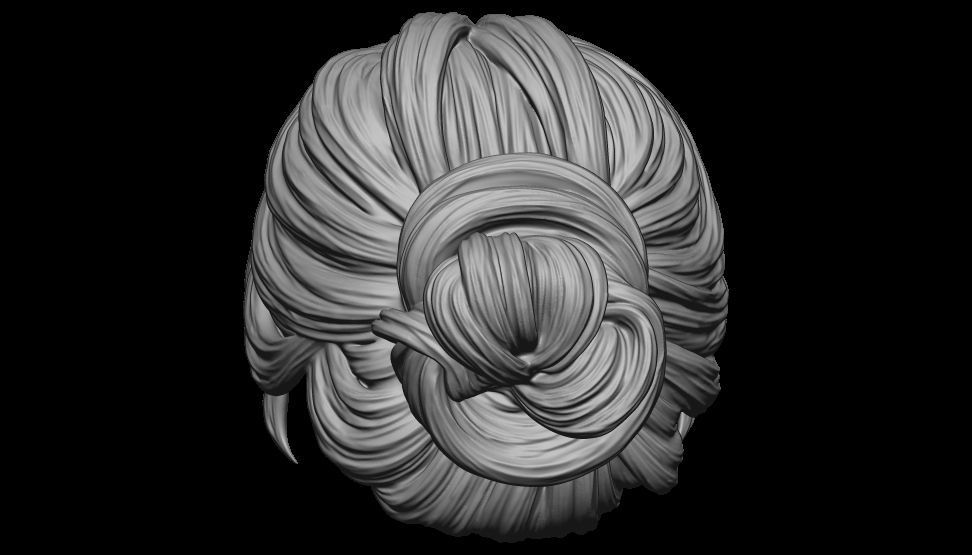 hair 13 3D print model_9