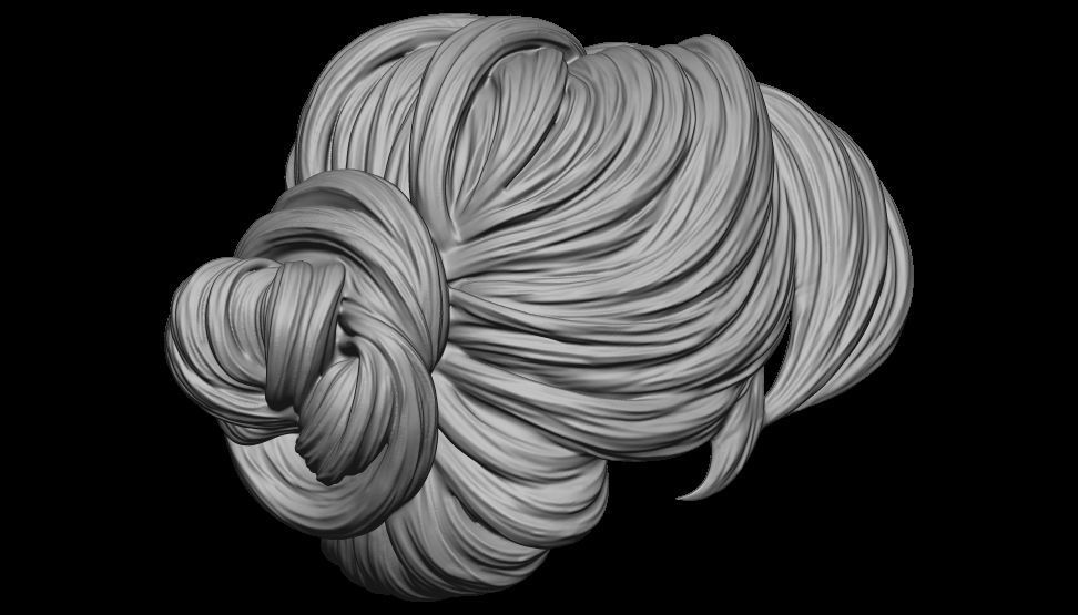 hair 13 3D print model_11