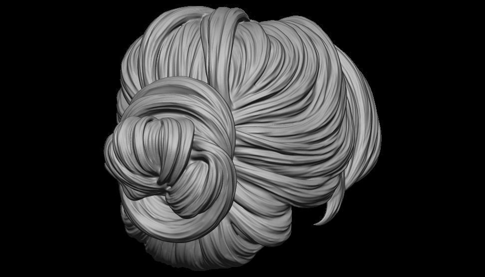 hair 13 3D print model_10