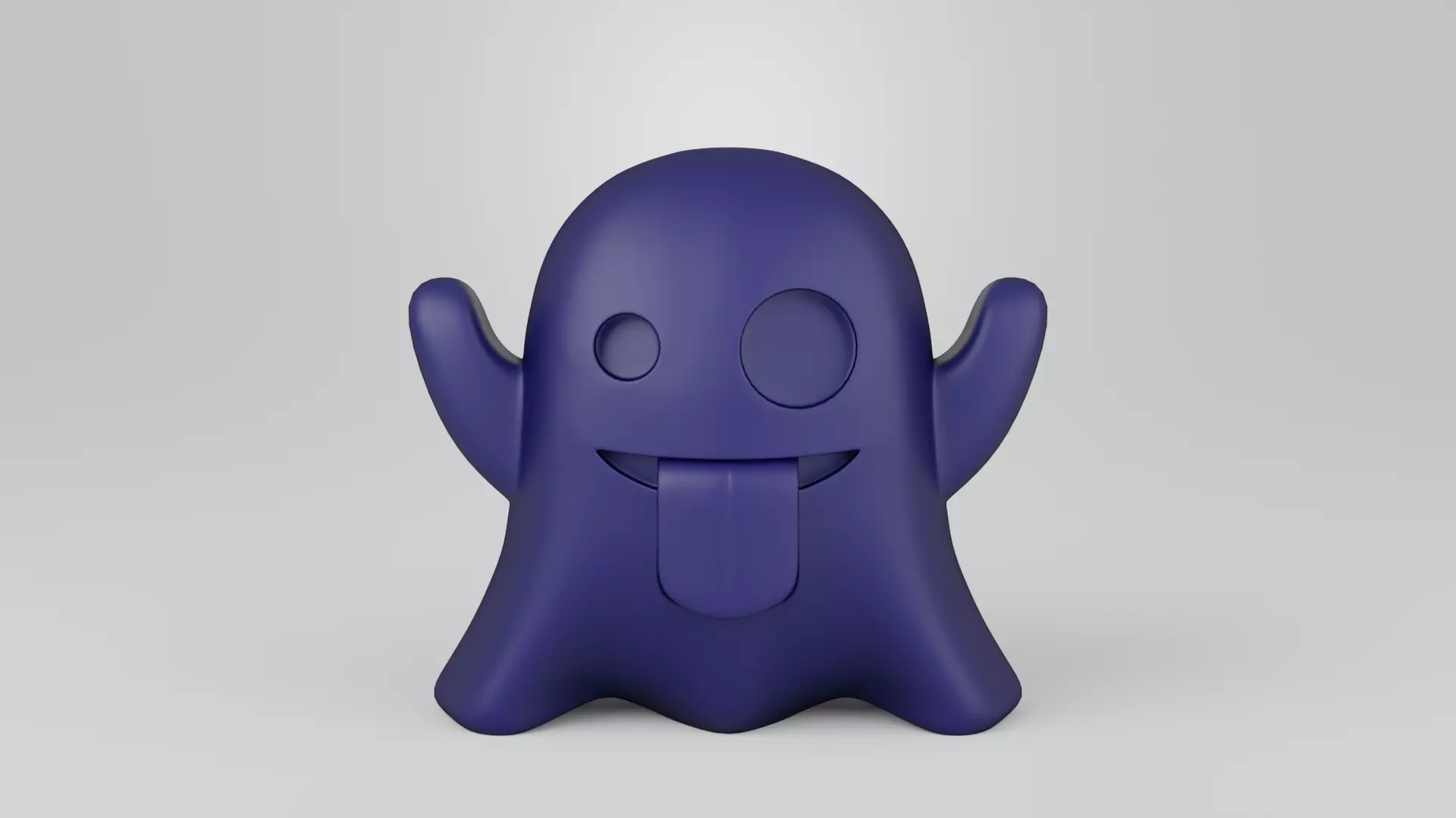 Emoji Ghost 3d Print 3D print model