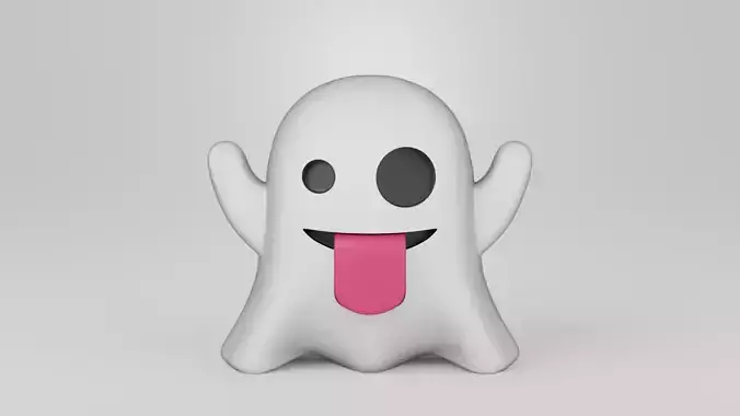 Emoji Ghost 3d Print