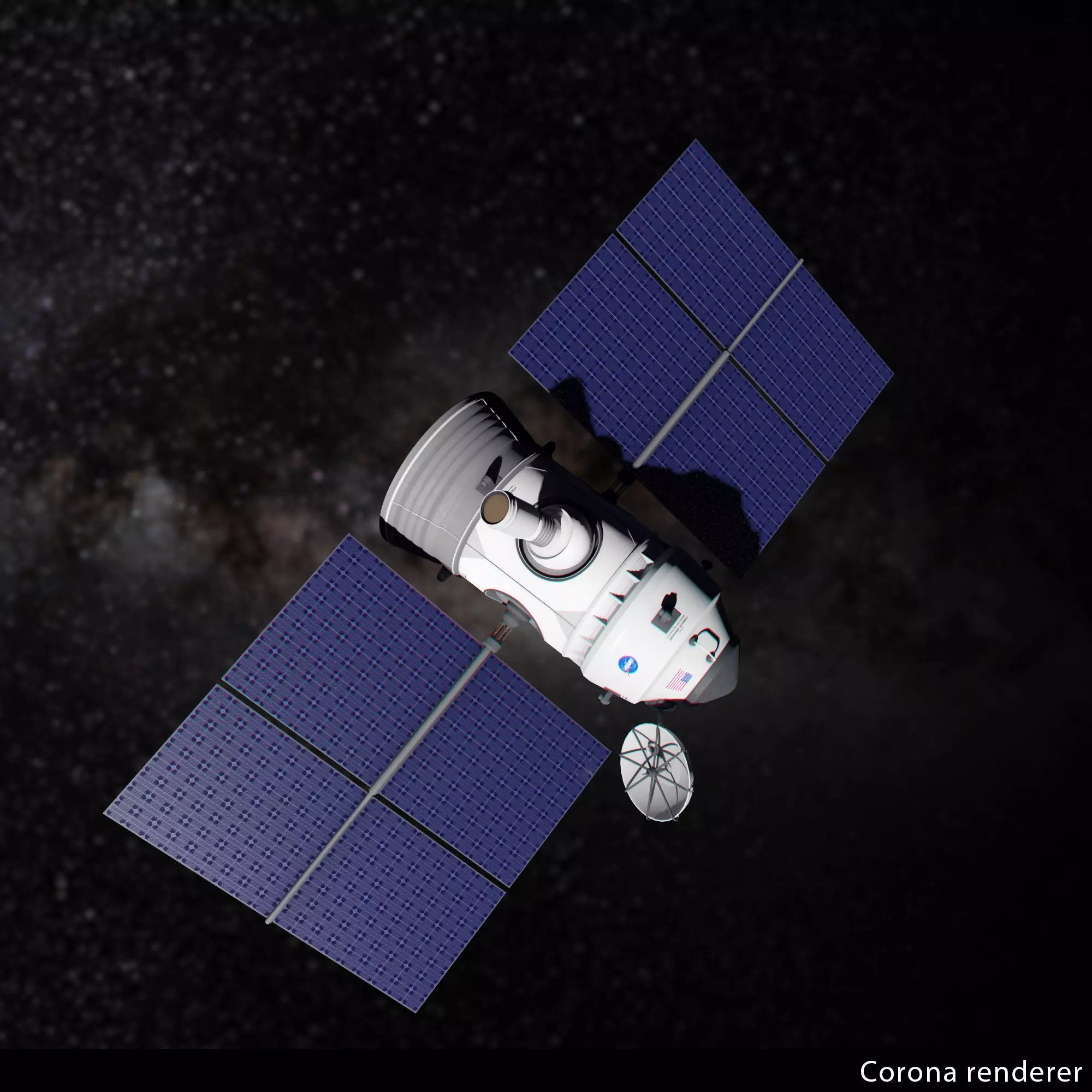 NASA satellite 3D model_0