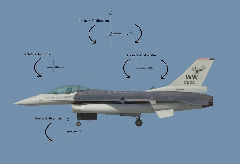 F16C USA Low-poly 3D model_10