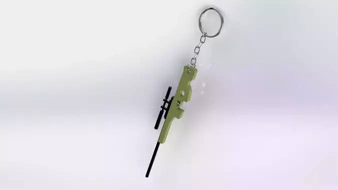 Keychain AWP 3D print model