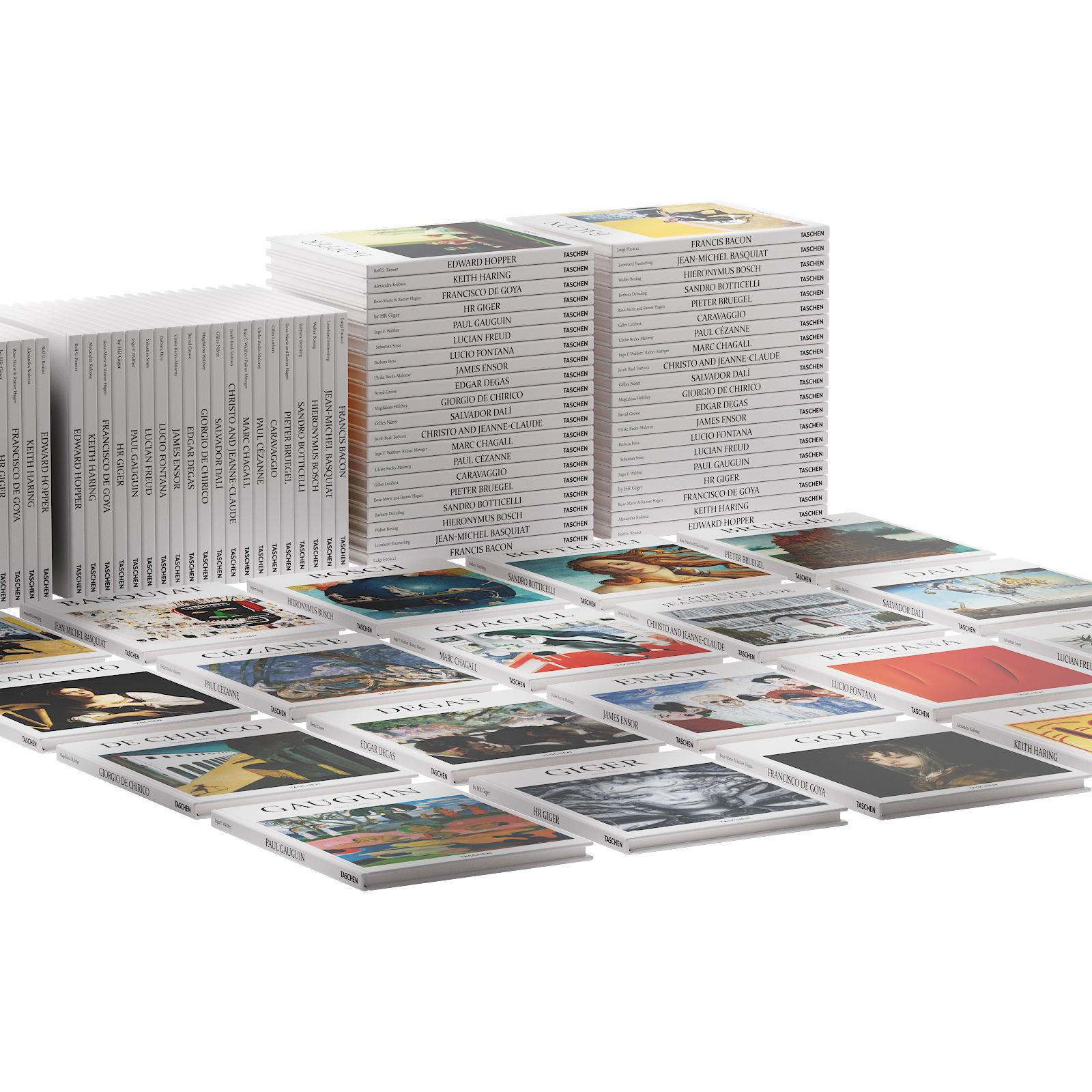 049 Decorative books set 08 Basic Art Series PART 03 3D model_7