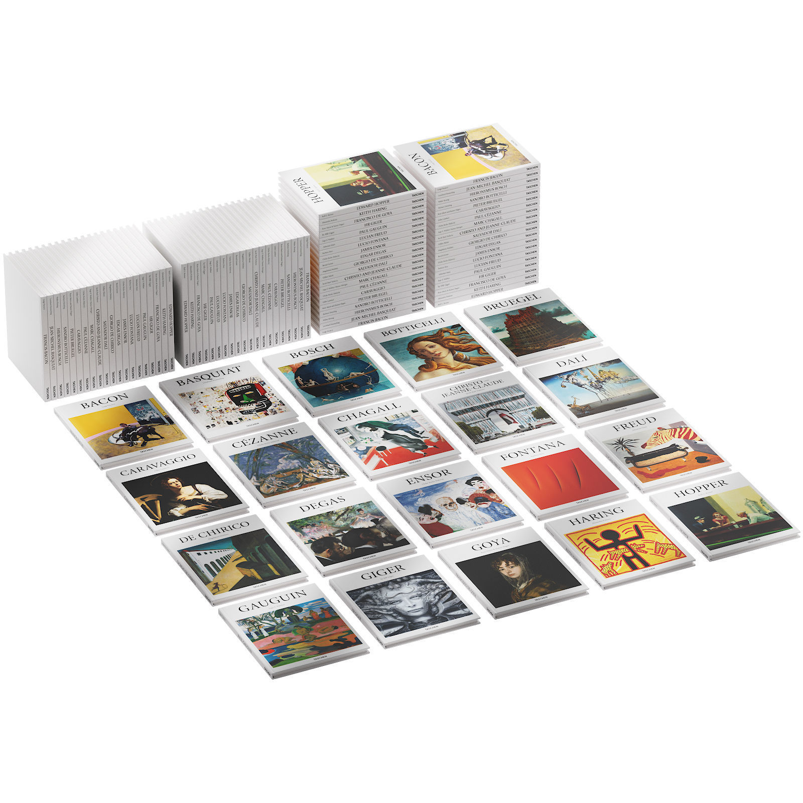 049 Decorative books set 08 Basic Art Series PART 03 3D model_2