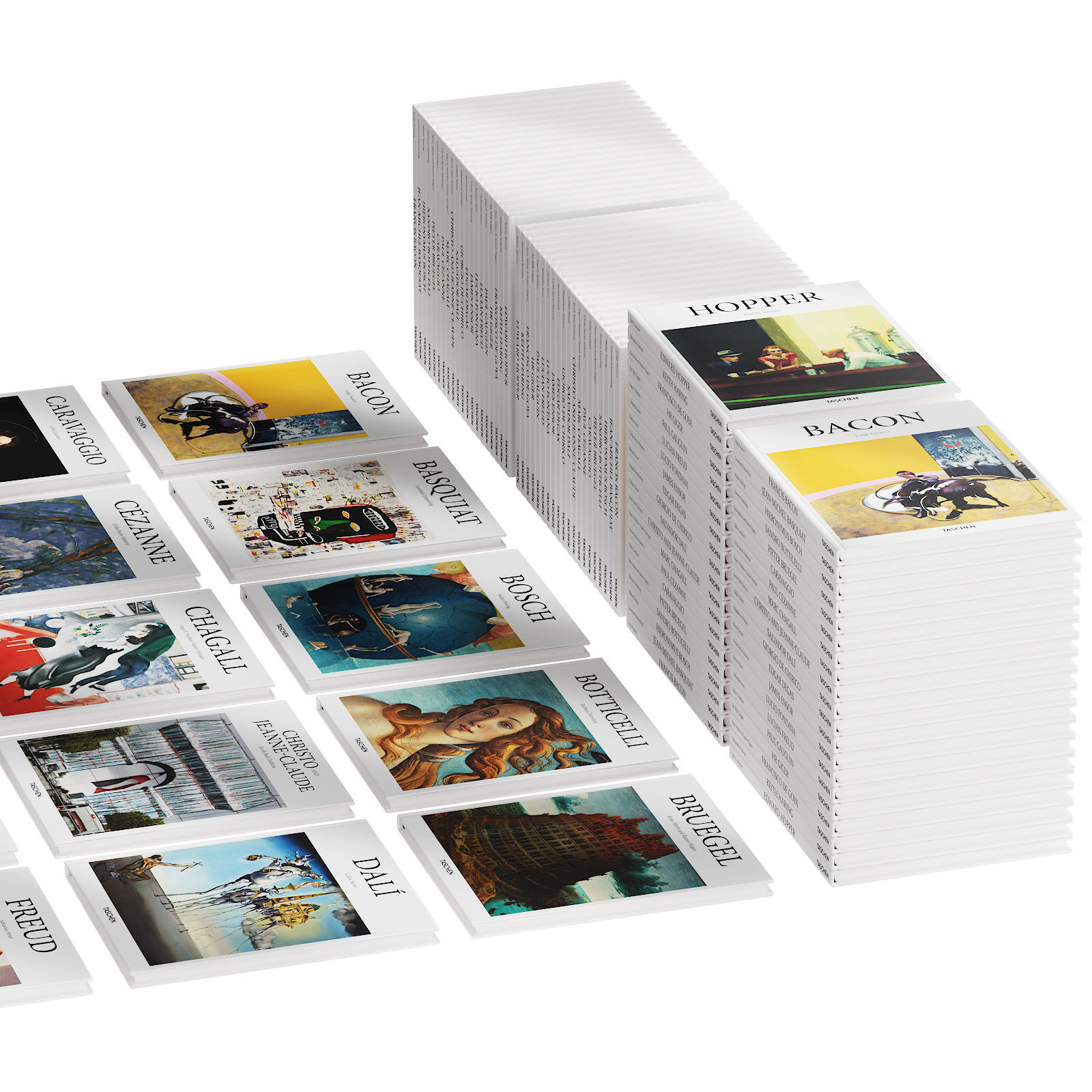 049 Decorative books set 08 Basic Art Series PART 03 3D model_4