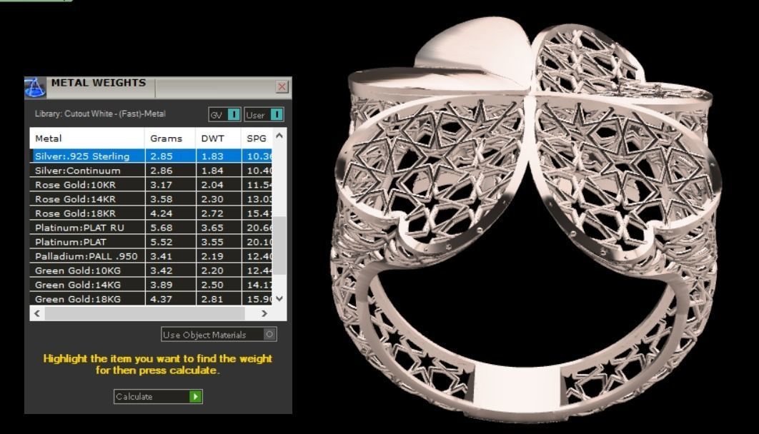 Heart Turkish ring 3D print model_11