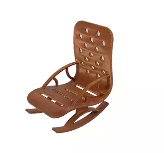 Low Poly Rocking Chair Low-poly 3D model