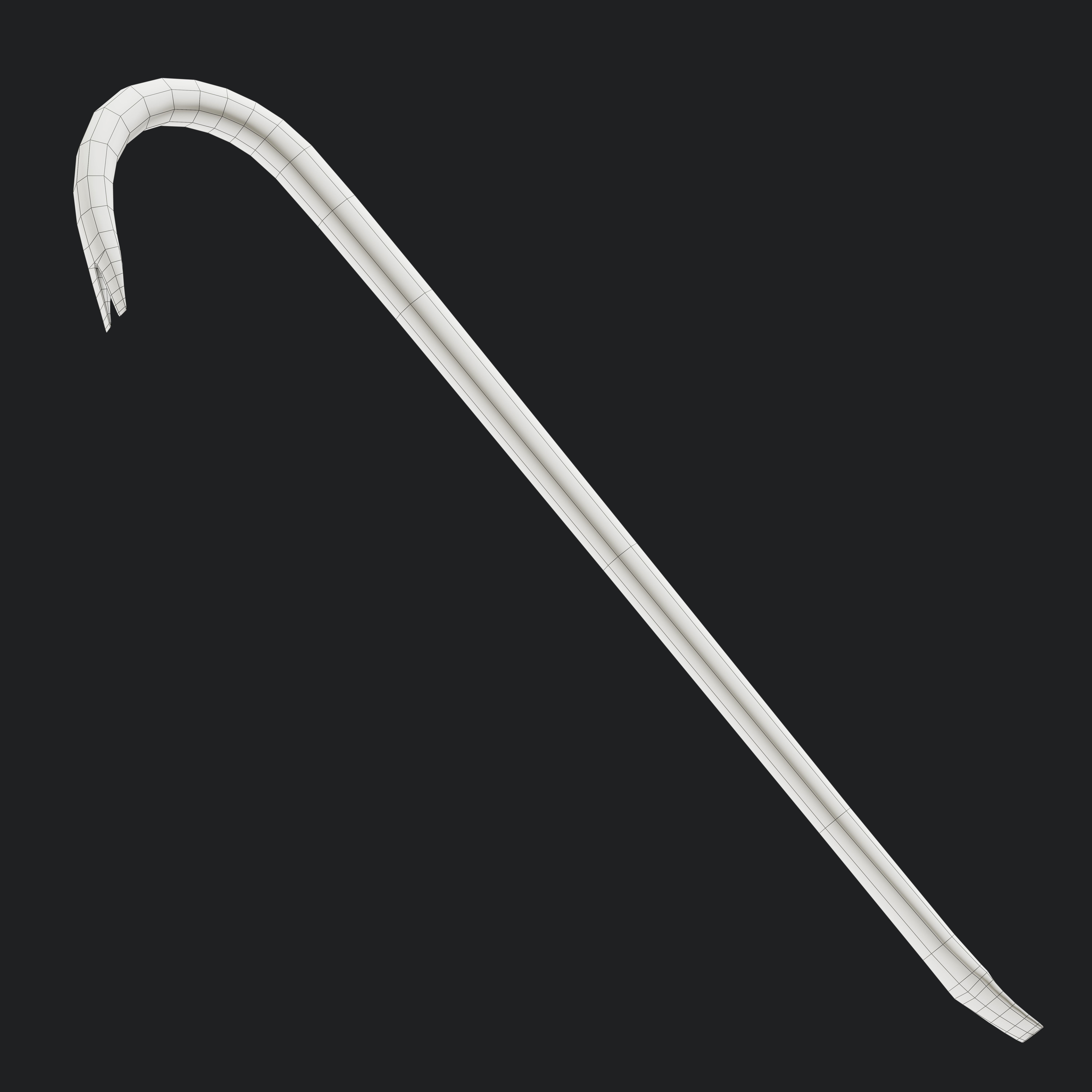 Crowbar Collection Low Poly Game Ready model cane Low-poly 3D model_18