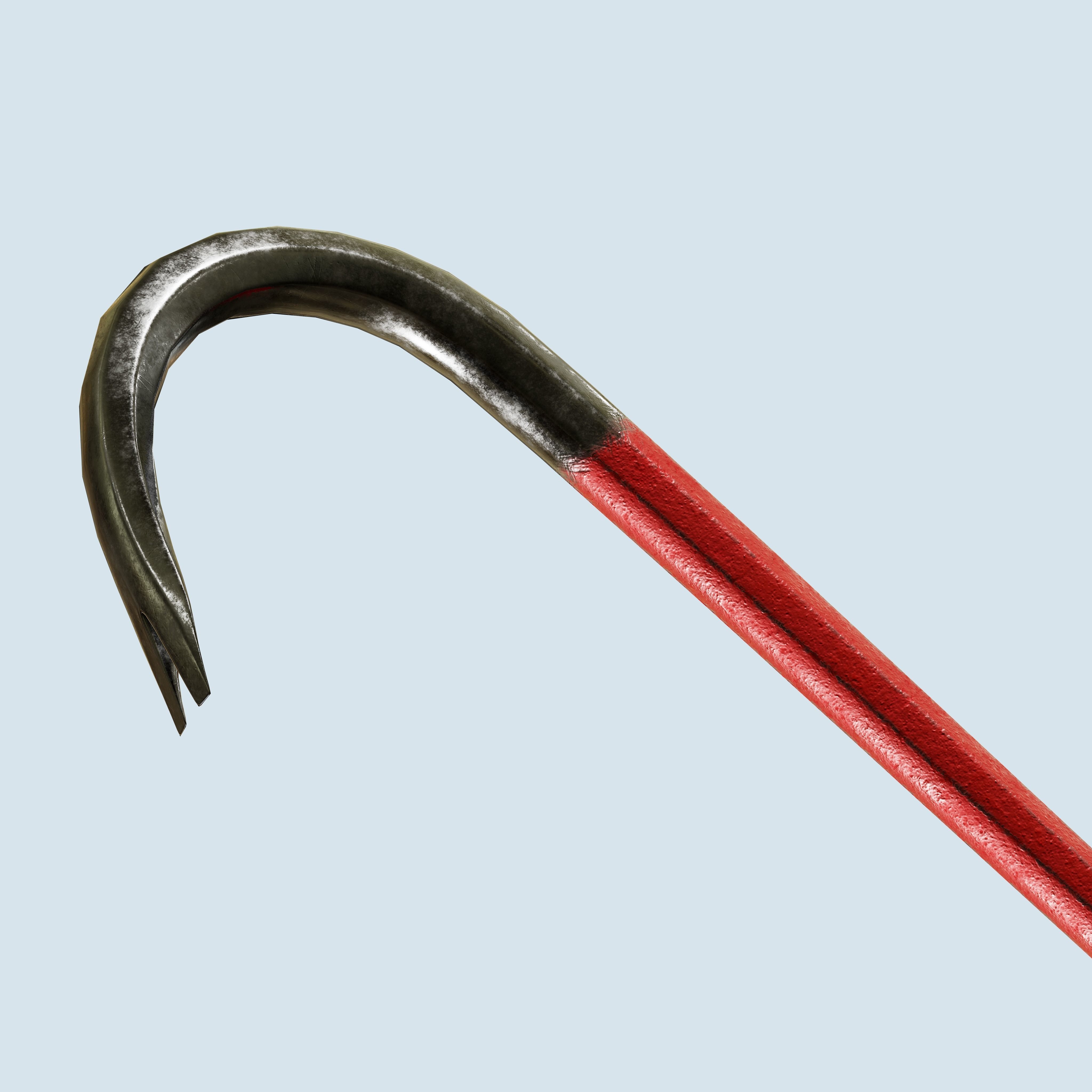 Crowbar Collection Low Poly Game Ready model cane Low-poly 3D model_12