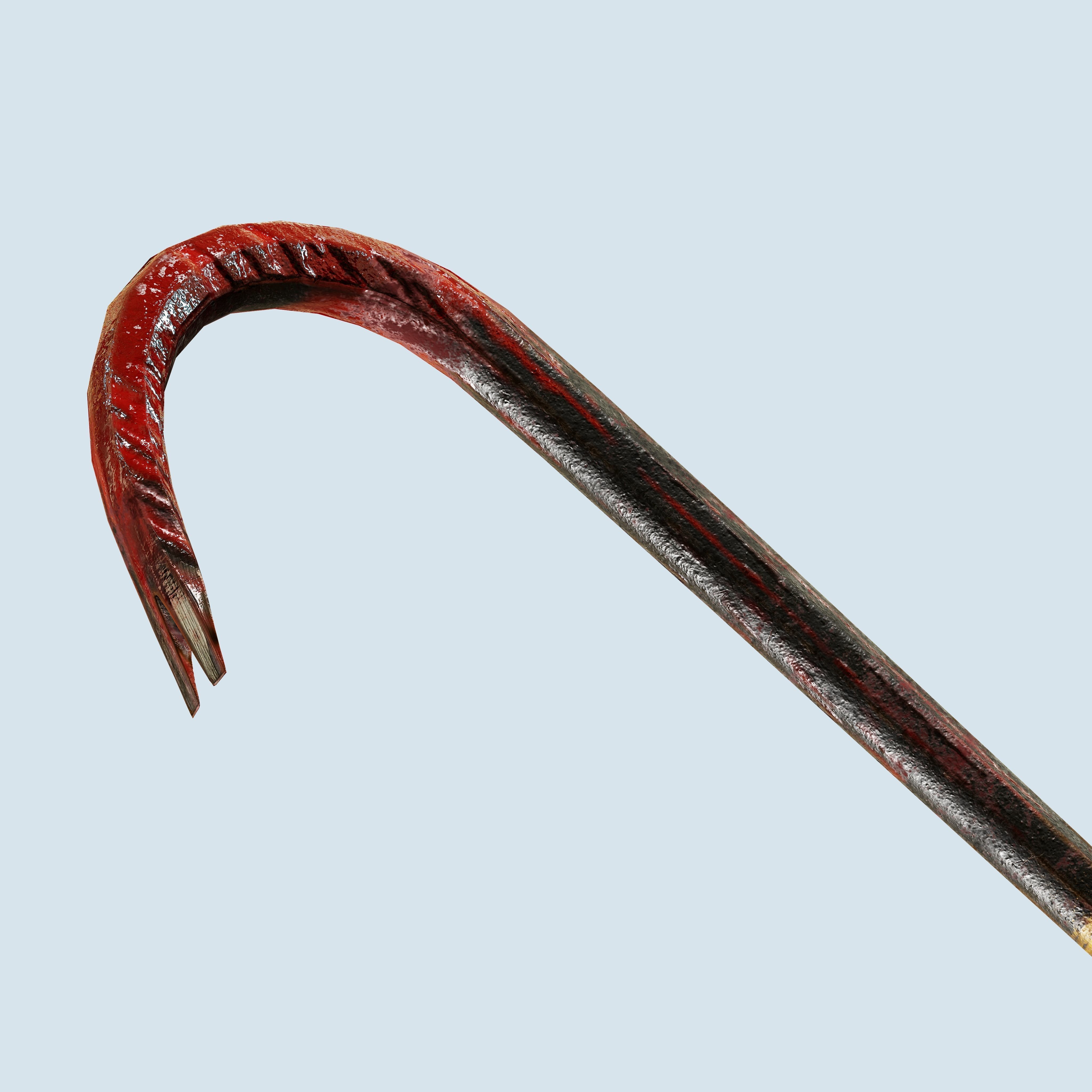 Crowbar Collection Low Poly Game Ready model cane Low-poly 3D model_11