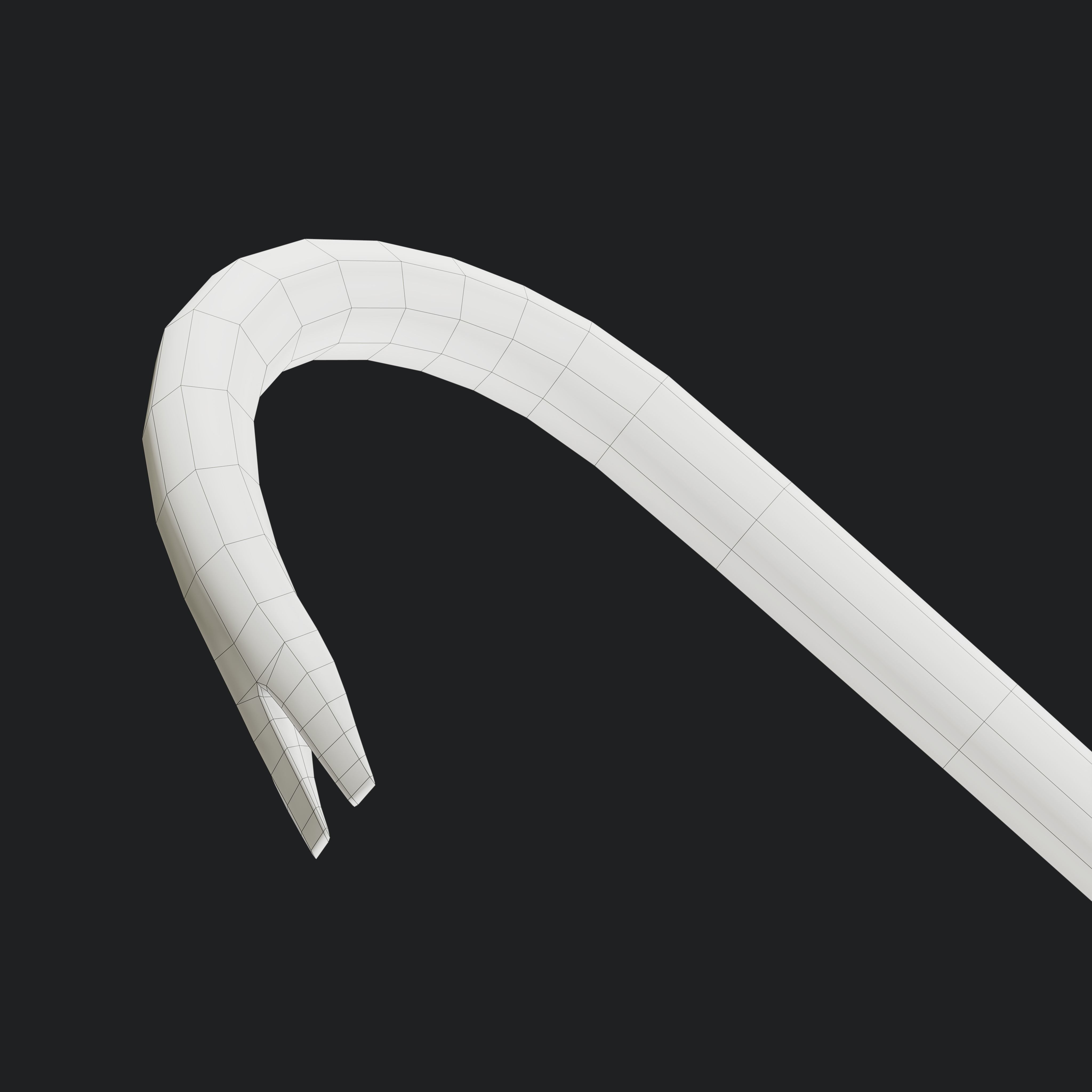 Crowbar Collection Low Poly Game Ready model cane Low-poly 3D model_21