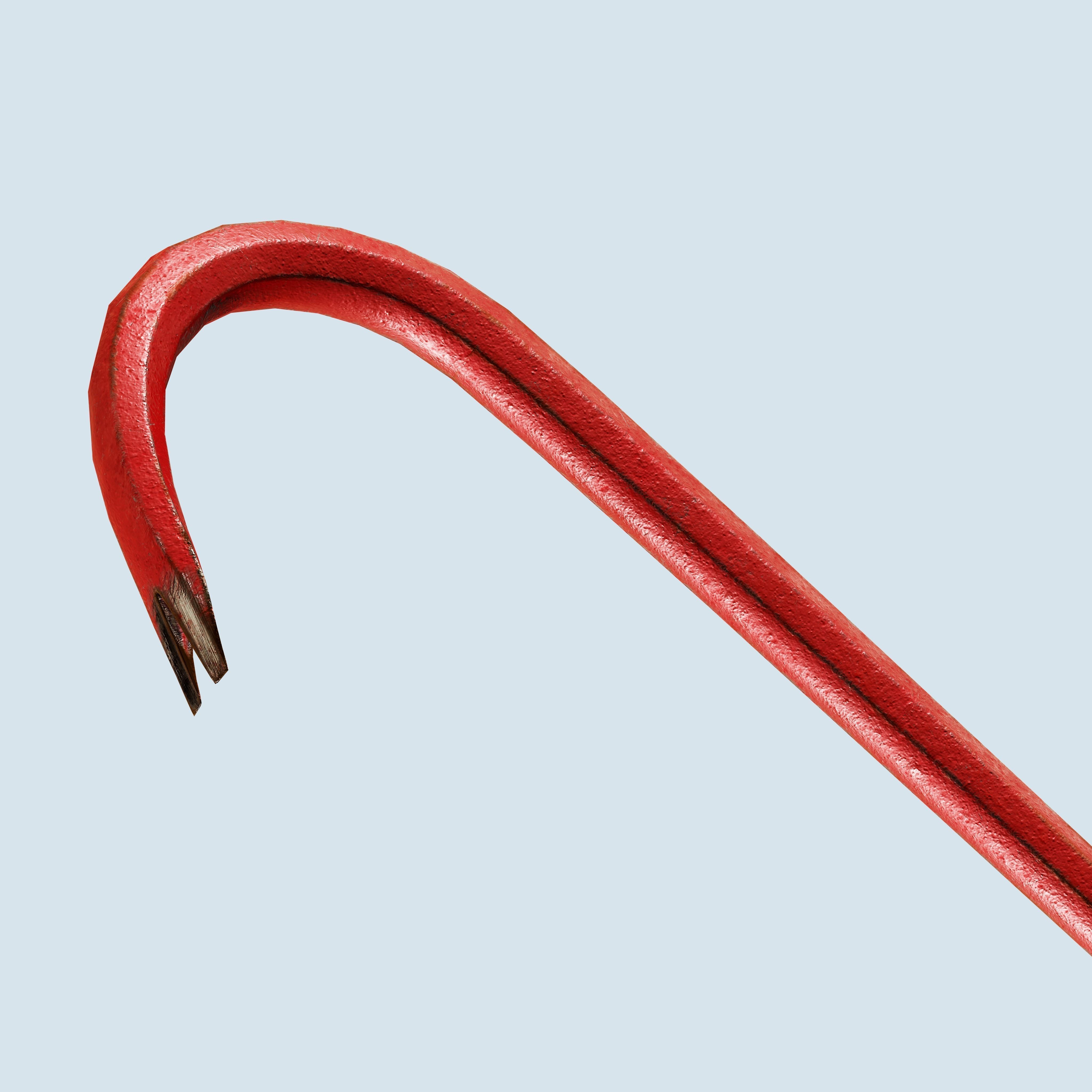 Crowbar Collection Low Poly Game Ready model cane Low-poly 3D model_10