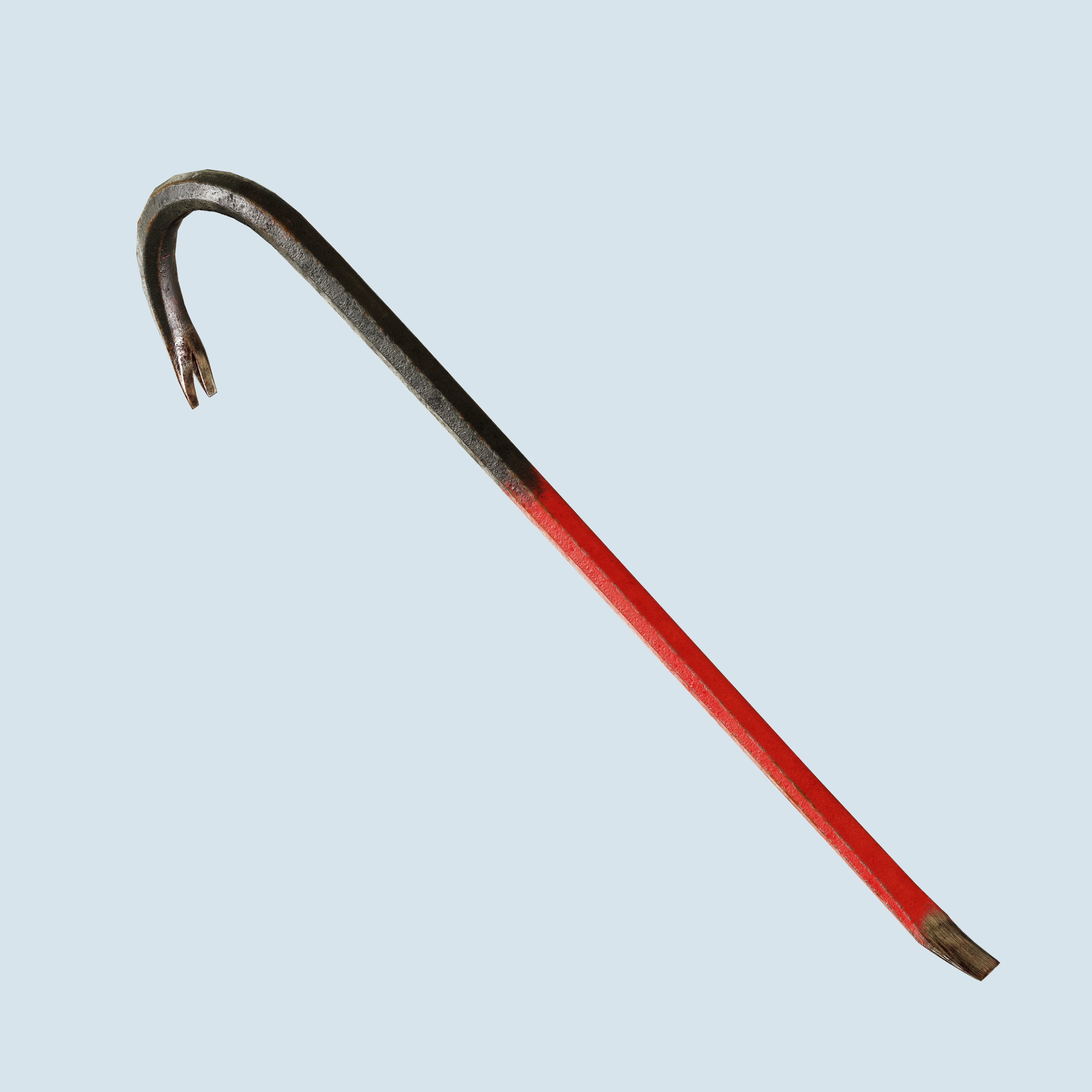 Crowbar Collection Low Poly Game Ready model cane Low-poly 3D model_2