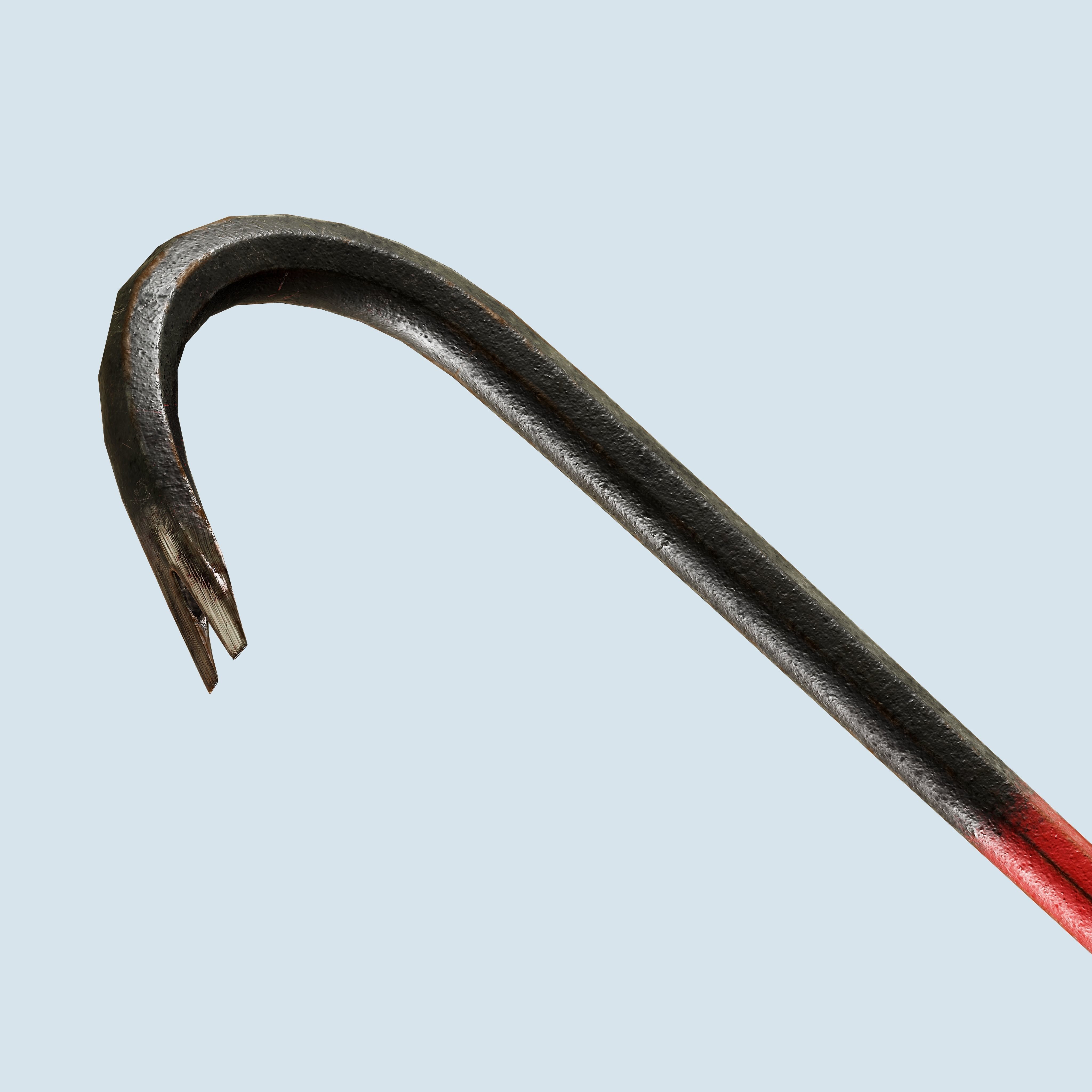 Crowbar Collection Low Poly Game Ready model cane Low-poly 3D model_8