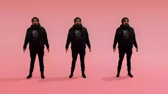 3d scan man001