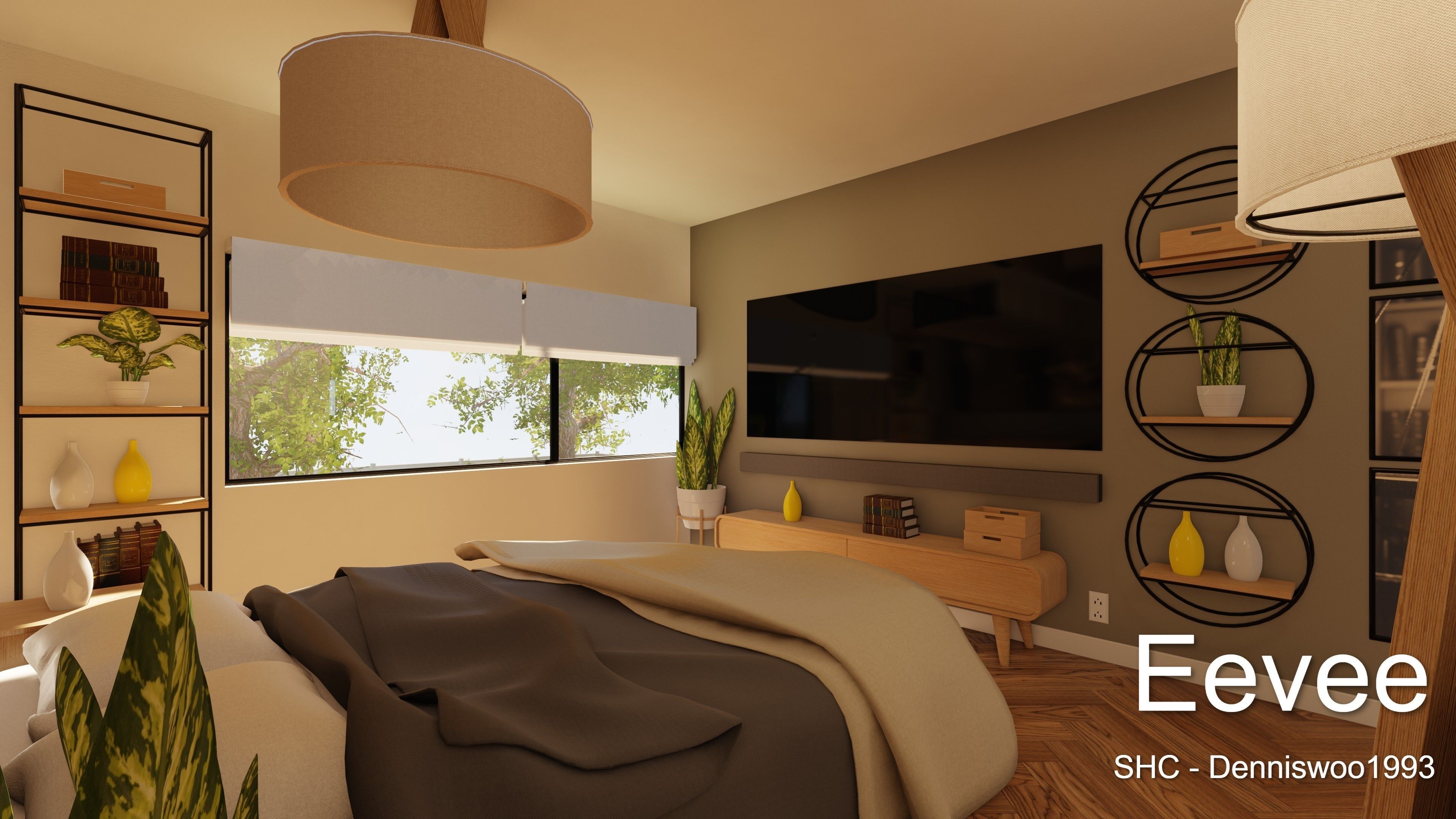 Modern villa 2021 Blender Eevee and Cycles 2 Low-poly 3D model_38