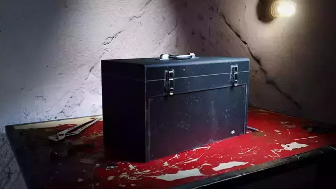 Suitcase for garage tools - FREE Free low-poly 3D model