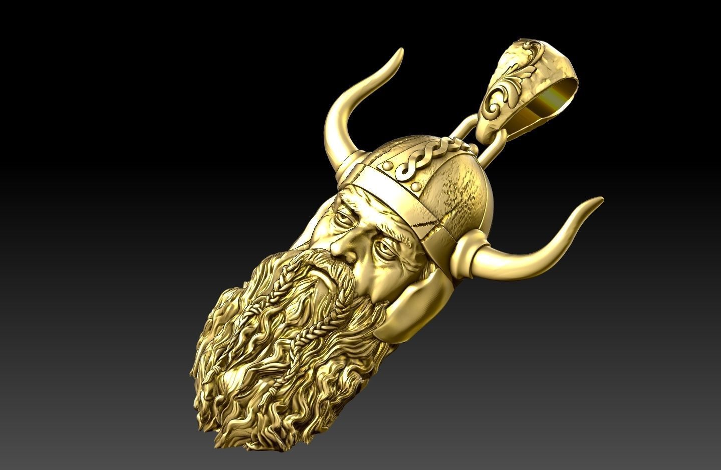  pendant Viking  3d model  3D print model_2