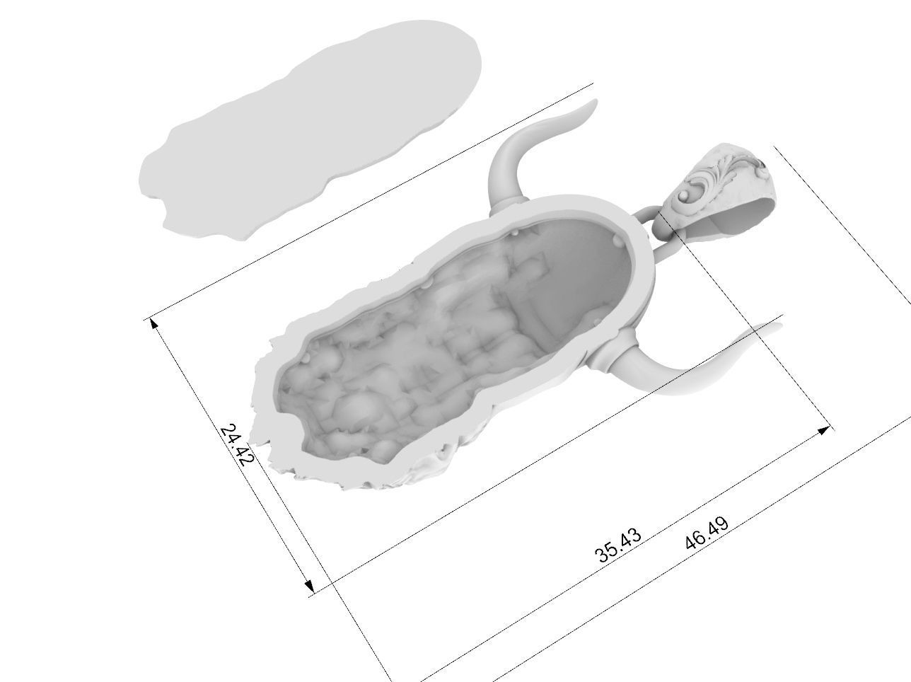  pendant Viking  3d model  3D print model_9