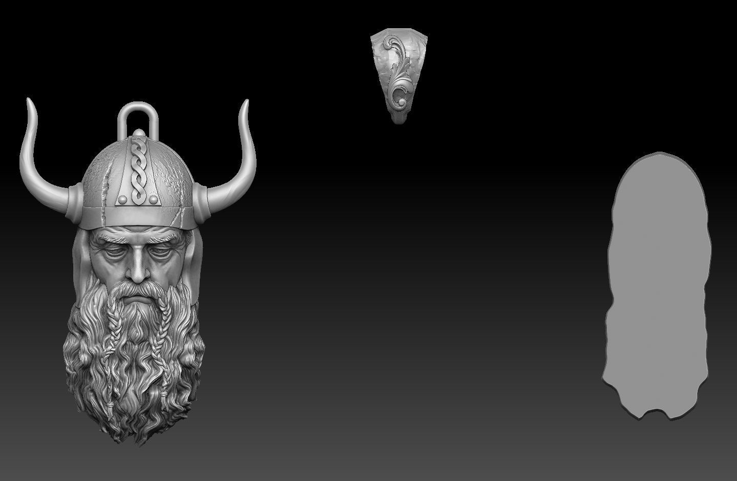  pendant Viking  3d model  3D print model_14