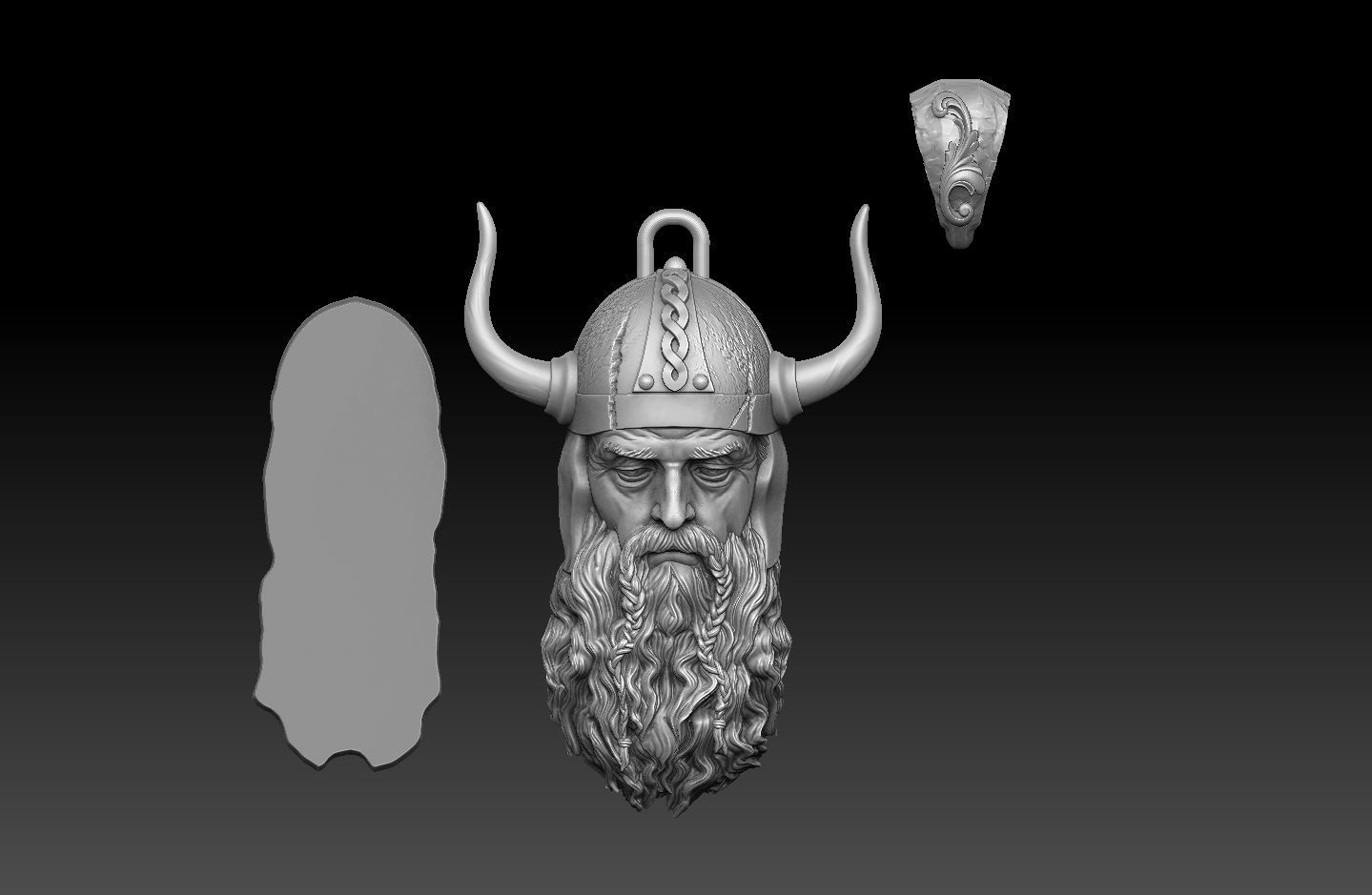  pendant Viking  3d model  3D print model_16