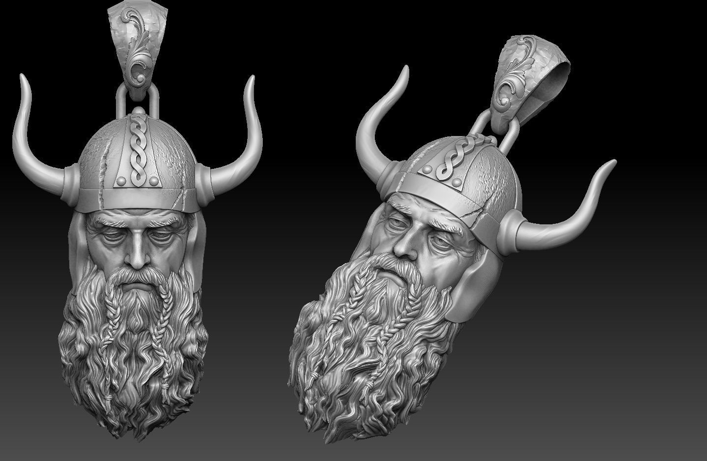  pendant Viking  3d model  3D print model_12