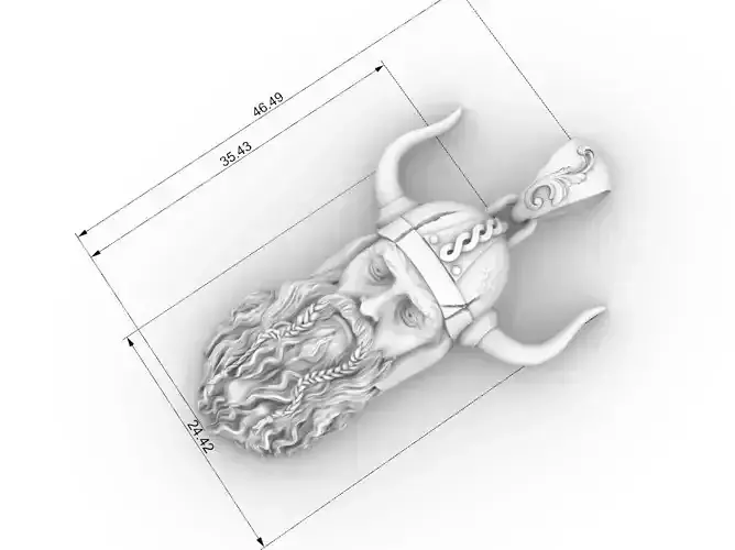  pendant Viking  3d model  3D print model