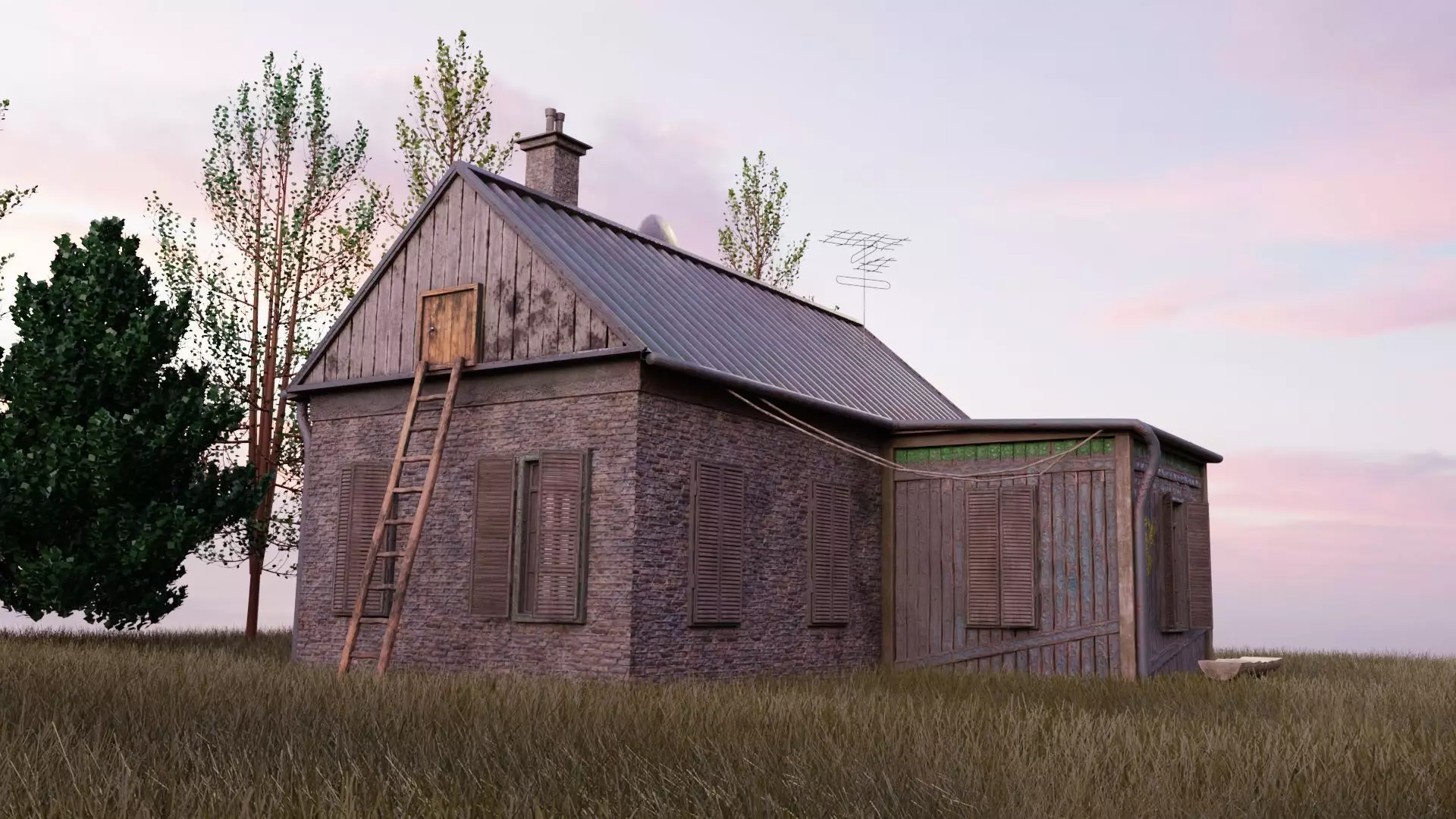 House east russian designed 3D model_0