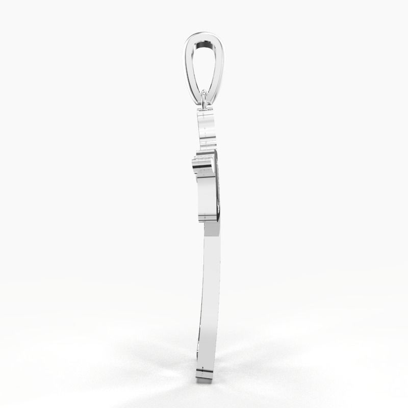 JESUS CROSS GOLD PENDANT 3D print model_13