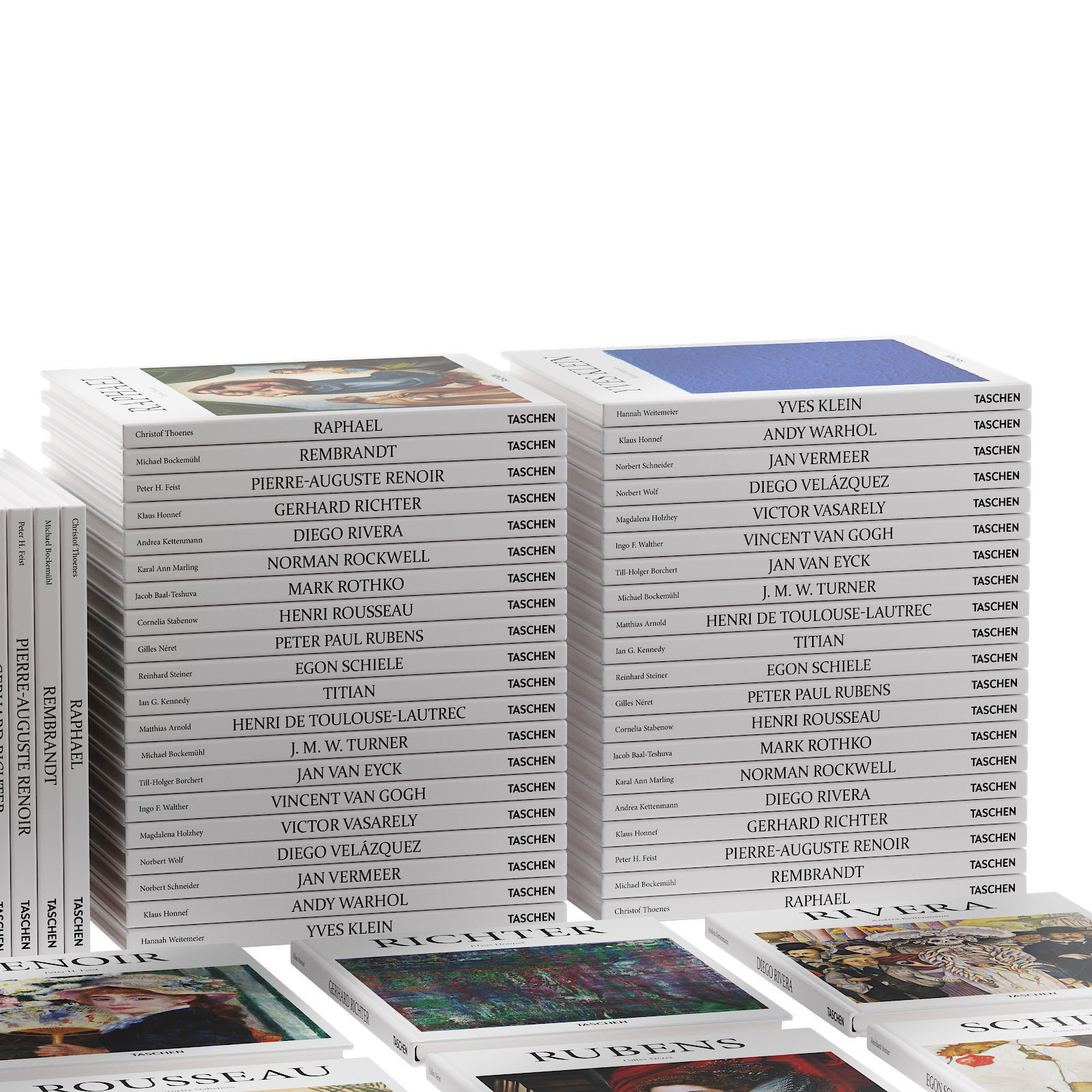 051 Decorative books set 10 Basic Art Series PART 05 3D model_7