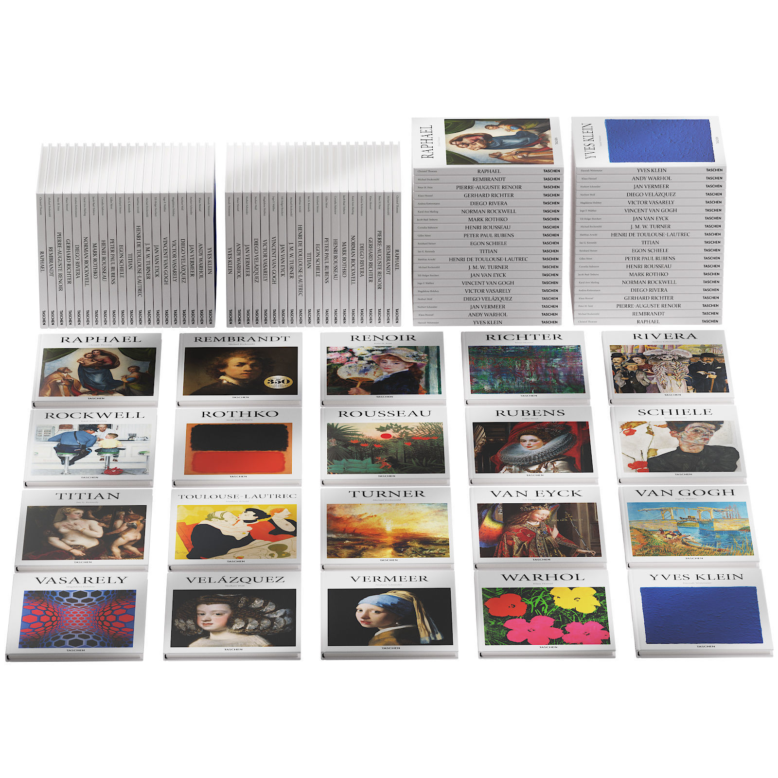 051 Decorative books set 10 Basic Art Series PART 05 3D model_1