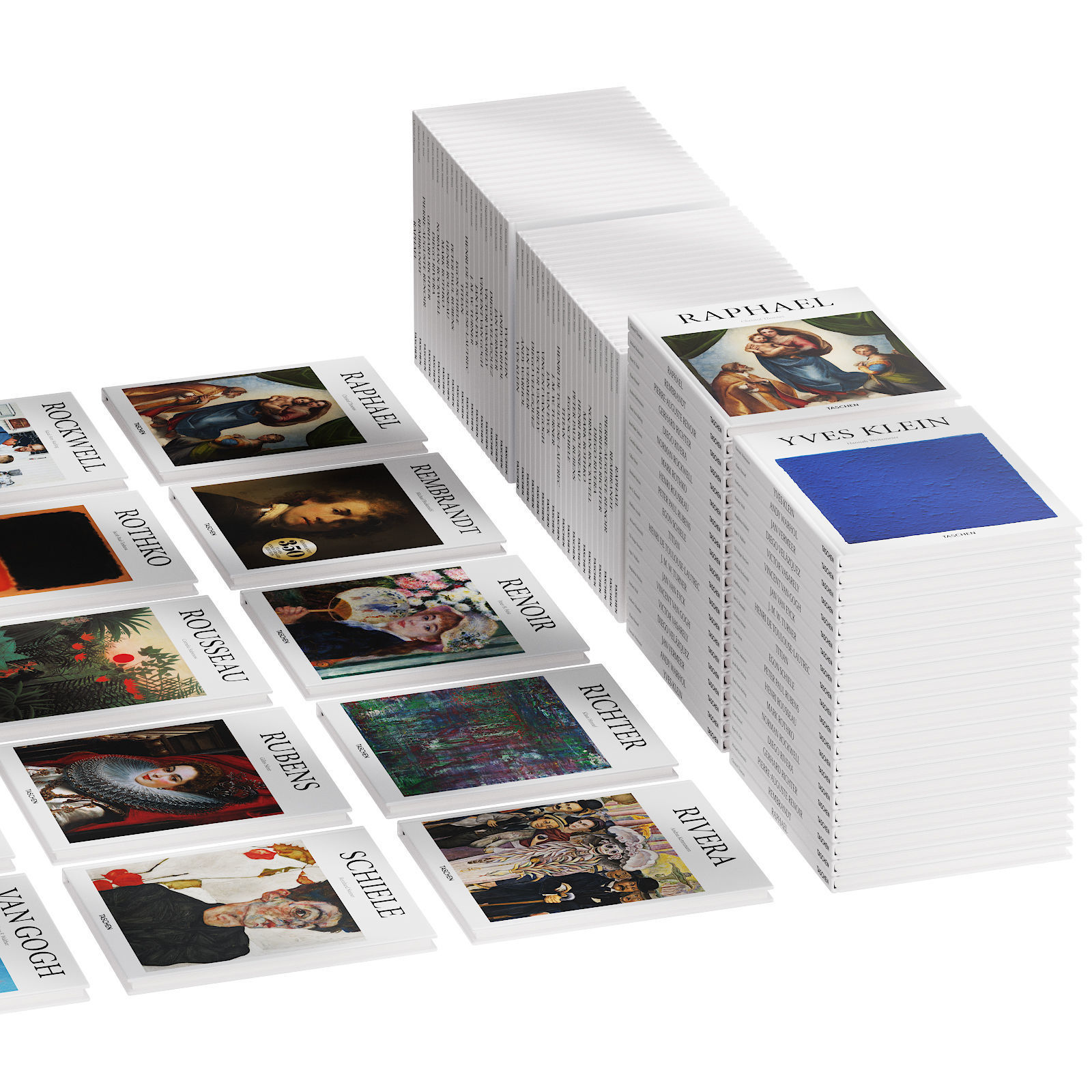 051 Decorative books set 10 Basic Art Series PART 05 3D model_3