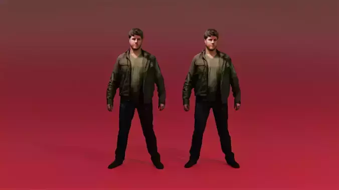 3d scan man002 3D model