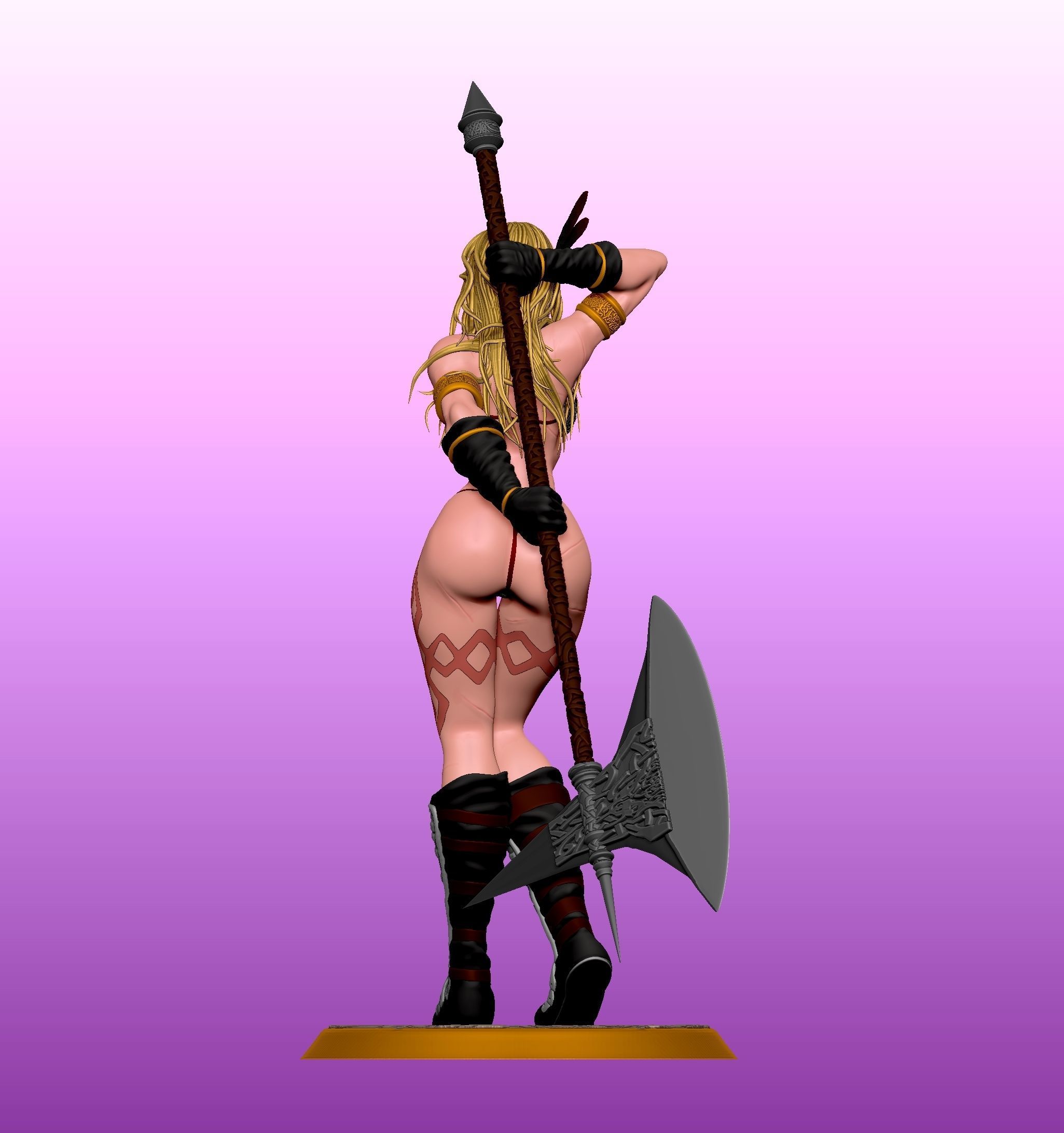 Amazon from Dragon s Crown 3D print model_3
