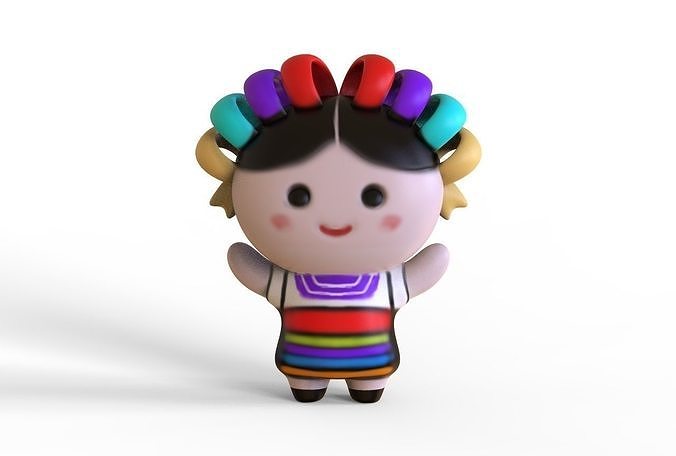 Michoacana Toon Low-poly 3D print model
