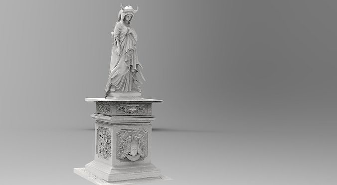 Female Statue holy 3D model