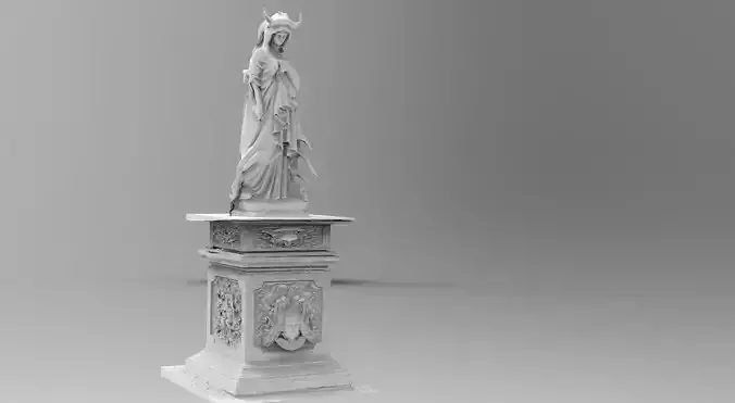 Female Statue holy 3D model
