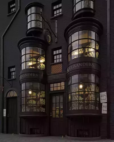 Ollivanders Wand Shop from Harry Potter 3D model