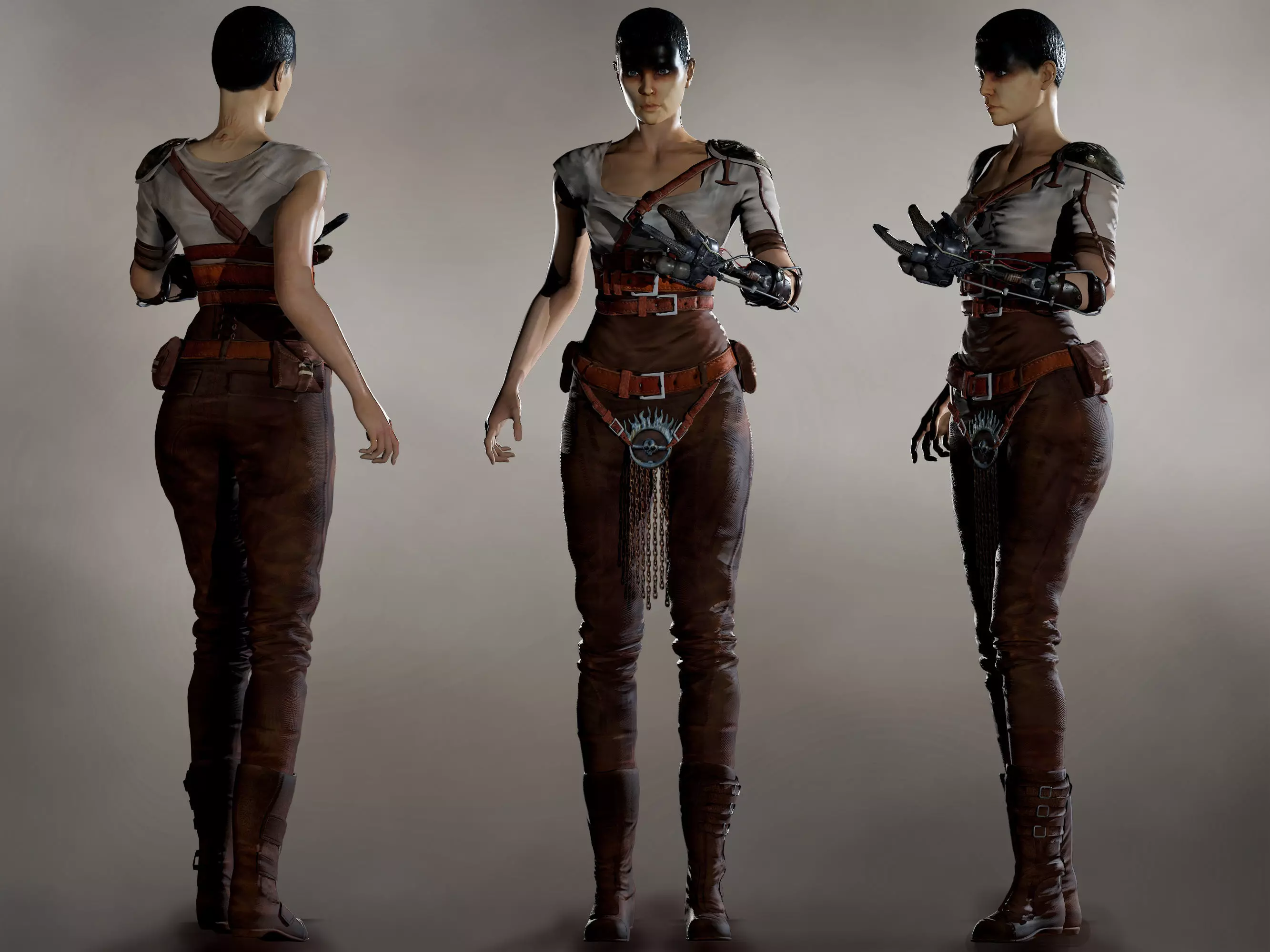 Furiosa  Low-poly 3D model_0