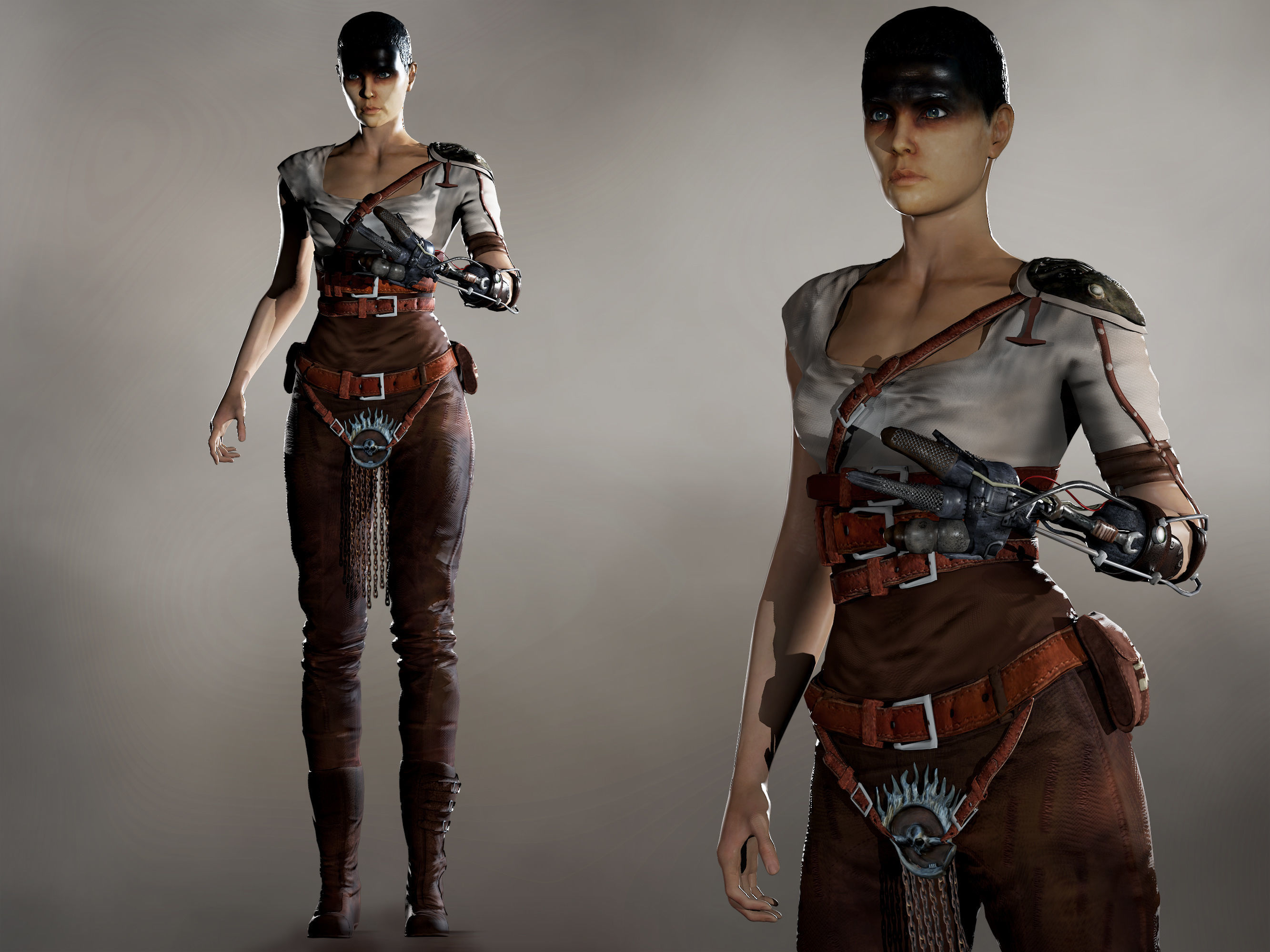 Furiosa  Low-poly 3D model_2